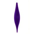thumbnail image 2 of Vickerman M182066 13 in. Purple Flocked Shuttle Ornament  3 per Bag, 2 of 2