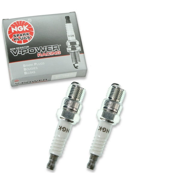 2 pc NGK 2405 V-Power Racing Spark Plugs for 136 265 5034 802 AF3C BL6 BL8 T20P-U V63C Ignition Wire Secondary