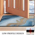 thumbnail image 3 of Blue Gold Wave Marble Pattern Door Rugs,Washable Non Slip Door Mats Indoor,Decorative Door Mats,Entry Mat Indoor for Entrance,Bedroom,Kitchen,Bathroom,30"x17", 3 of 6