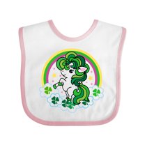 Inktastic Unicorn St Patricks Day Irish Girls Baby Bib