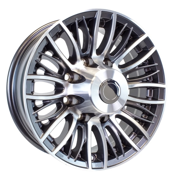eCustomrim Aluminum Trailer Rim 16 Inch 16X6 8 Lug On 6.5 Inch Grey Evo Wheel