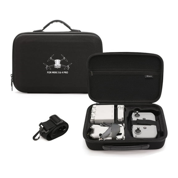 Carrying Case for DJI Mini 4 Pro/Mini 3 Pro/Mini 3 Drone Fly More Combo Accessories Storage Bag Hard Travel Case with Shoulder Strap, Waterproof EVA Protective Cover Portable Organizer