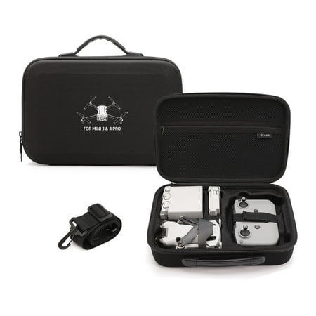 Carrying Case for DJI Mini 4 Pro/Mini 3 Pro/Mini 3 Drone Fly More Combo Accessories Storage Bag Hard Travel Case with Shoulder Strap Waterproof EVA Protective Cover Portable Organizer