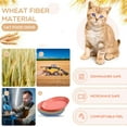 thumbnail image 3 of 8 Pcs Whisker Fatigue Cat Bowls, 6 Inch Shallow Cat Food Dish Wide Cat Feeding Bowls, Wheat Straw Pet Plate for Kittens and Short Legged Cat, 3 of 14
