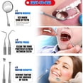 thumbnail image 6 of Dearhouse Dental Tools Stainless Steel Dental Pick Dental Floss Dental Hygiene Tool Set Tooth Scraper Plaque Tartar Remover Dental Tweezers Gum Floss for Personal Oral Care & Pet Use (6 Pack), 6 of 7