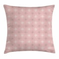 thumbnail image 1 of Geometric Decor Throw Pillow Cushion Cover, Diamond Shaped Enlarging Forms Rhombus Simple Striped Lines Artful Image, Decorative Square Accent Pillow Case, 24 X 24 Inches, Light Pink, by Ambesonne, 1 of 2