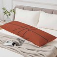 thumbnail image 6 of Basketball Body Pillow Cover 20 x 54 Inch Decorative Pillow Cover Orange Abstract Black Stripes Ball Sports Lumbar Pillowcase Seasonal Rectangle Cushion Case for Couch Sofa Bed Living Room, 6 of 9