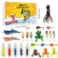 thumbnail image 2 of Christmas Advent Calendar Blind Box 3D 24pc Advent Calendar Fishing Christmas Countdown, Fishing Tackle Advent Calendar For FishAdult Men Teen Boys, Xmas Surprise Gift Christmas Countdown Calendar, 2 of 2