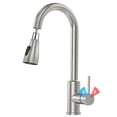 thumbnail image 1 of Llaves para Fregadero de Cocina, Grifo de Cocina Extraíble, Llave de Agua para Tarja, Monomando para Fregadero, con Modelos Calientes y Fríos, Mezcladora para Cocina,Plata, 1 of 8