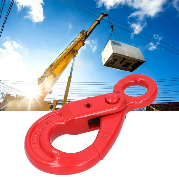 Slip Hook Safty Lock, Enlarge Towing Hooks Rotation Lifting Safty Lock  Crane Hook For G80 2T 