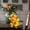 D, variant on Outdoor Floriculture 28 Head Jump Orchid 7 Fork Flower Decorative Silk Flower for Garden Patio Indoor Display