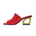 thumbnail image 3 of Ninety Union Florence Metal Heel Slide, Red, 7, 3 of 5