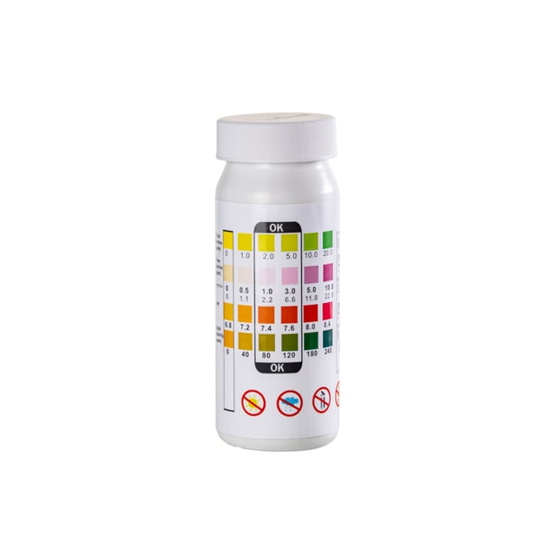 Eigraketly Papel tornasol 0-14 suministros para piscina 4 en 1 tira de prueba de jabón herramientas de prueba de basicidad multifuncional probador de Deportes acuáticos Eigraketly OD024717-00