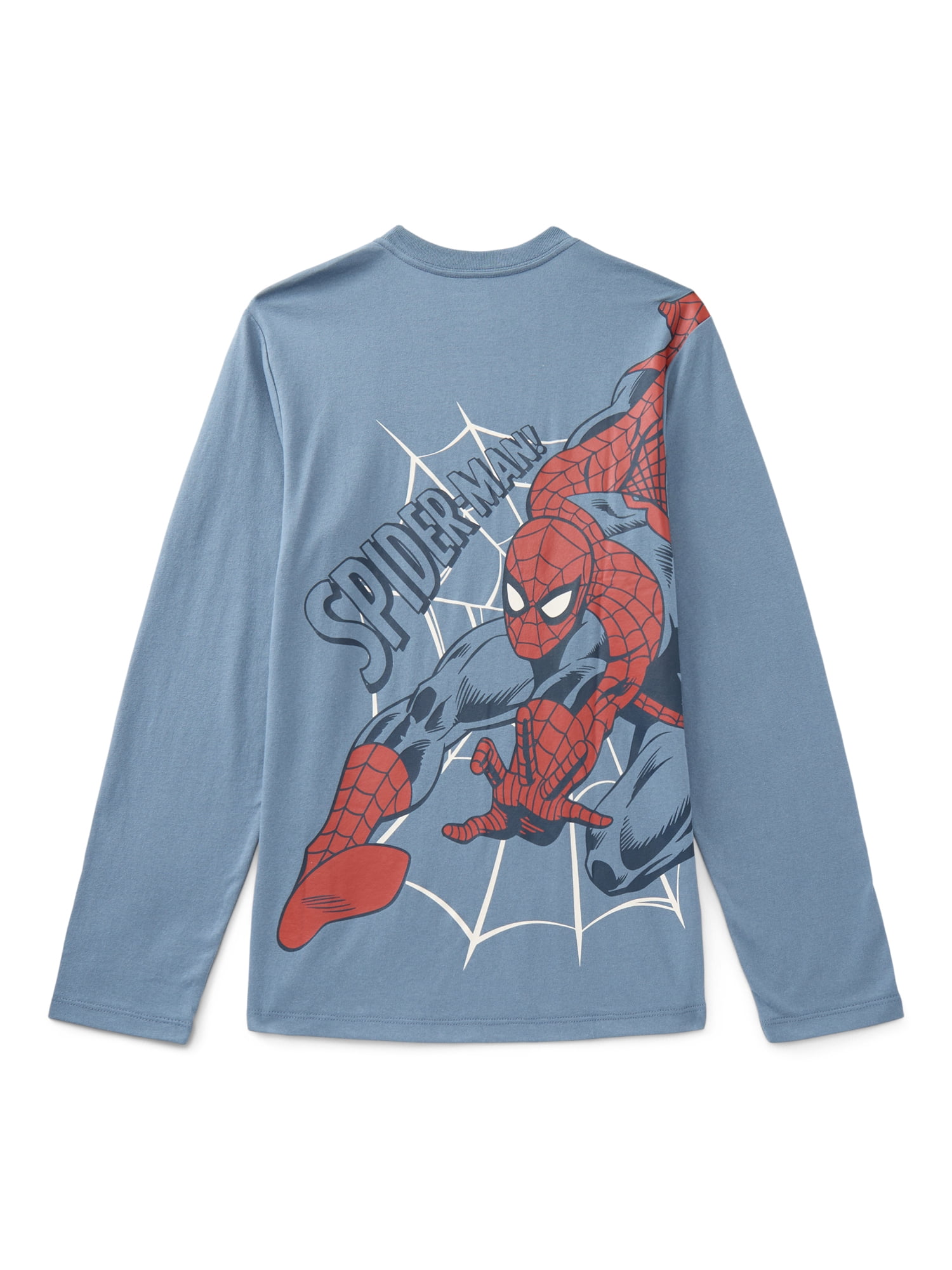 Spider-Man, Boys' & Big Boys' Graphic Long-Sleeve T-Shirt, Here Comes Spidey, Sizes 4-18