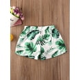 thumbnail image 4 of DcoolMoogl Toddler Baby Boys Swim Shorts Leaves Print Swimming Trunk Kids Boy Hawaiian Beach Board Shorts Swimwear, 4 of 6