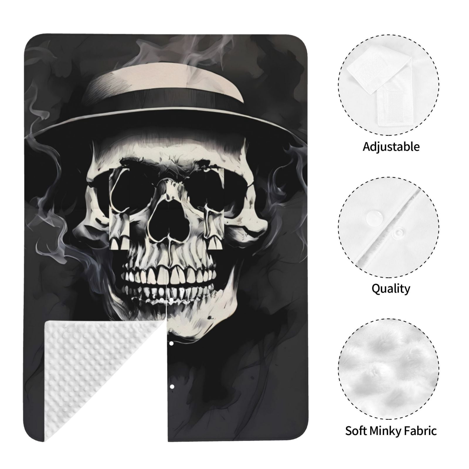 Naloa Magician Hat Skull Baby Car Seat Cover, Breathable Baby Carrier Cover, Multiuse Baby Carrier Cover & Nursing Breastfeeding Cover