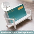 thumbnail image 2 of CSChome Organisateur de Cartes de Visite Porte-Cartes de Visite - Forme de Canapé Créatif Robuste, Support de Rangement de Cartes de Visite de Bureau, 2 of 6