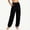Black, variant on Women's High Waisted Cargo Pants, Lightweight Parachute Pants with Multi Pockets, Relaxed Fit Drawstring Trousers, Casual Summer Outdoor Bottoms