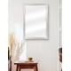 thumbnail image 3 of Espejo Biselado de Pared Enmarcado en color Blanco con textura de madera | Fine Art Tj - 71 x 101 cm, 3 of 5