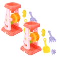 thumbnail image 1 of (Liquidación) XIANXIAN - Juego de 2 juguetes de arena de playa para niños, 1 juego de 5 piezas de juguetes azules para exteriores para niños pequeños, regalos de cumpleaños, vacaciones, Pascua para, 1 of 6