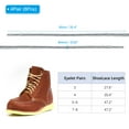 thumbnail image 2 of Uxcell 35.4 x 5/32 Inch Dual Colored Round Boot Laces Shoelaces, White Gray 4 Pairs, 2 of 6