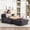 Dark Gray, variant on 67" Skin-Friendly Corduroy Single Sofa Couch, Sillones Para Domitorio Single Sofa with Memory Foam, Butacas Para Sala Sofa with Side Pocket for Living Room Lounge, Dark Gray
