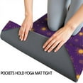 thumbnail image 3 of Purple Sun Star Swirl Pattern Hot Yoga Mat Towel Non Slip for Hot Yoga - Quick-Drying Yoga Mat Cover with 4 Corner Pockets with Travel Bag - Hot Yoga Towel Non Slip 74"x26", 3 of 6