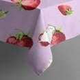 thumbnail image 5 of Strawberry Plants Fruit Cat Flower Square Tablecloth,Waterproof Square Table Cover,Wipeable Spillproof Washable Table Cover for Home Kitchen Party Decor 42"X42"(107x107cm), 5 of 6