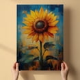 thumbnail image 3 of Sunflower Flower Canvas Wall Art 8x12 inches - Botanical Sunflower Flower Canvas Wall Decor Antique Watercolor Floral Painting for Home, 3 of 5
