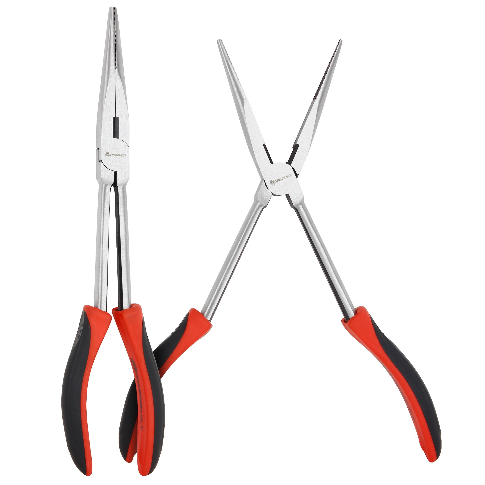 Powerbuilt 11 Inch Long Reach Long Nose Pliers - 640860
