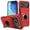 Red, variant on Elegant Choise for iPhone 17 Pro/17 Pro Max Armor Case Military Protection & 360° Rotating Ring Kickstand