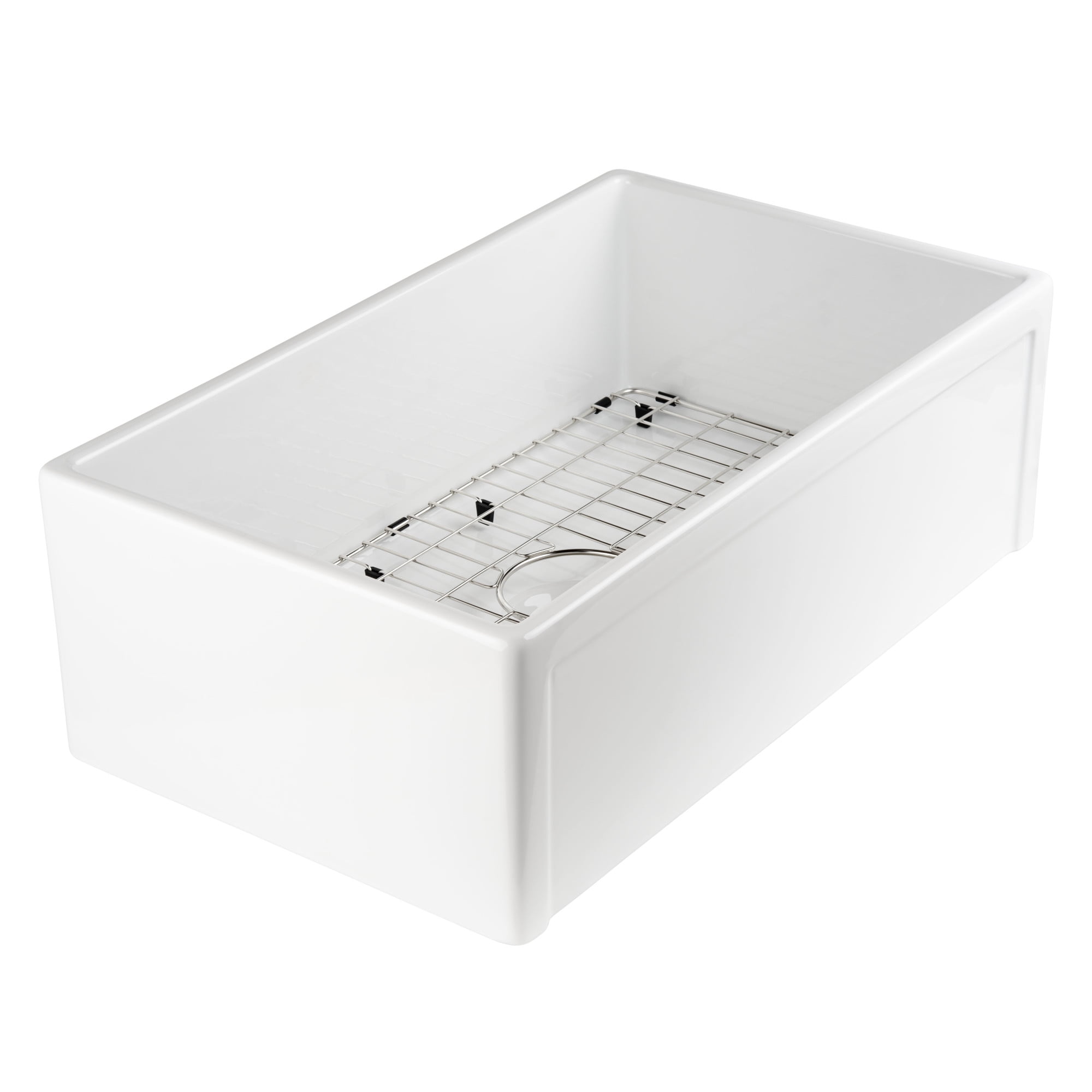 Miseno MNO3018FC1 Modena 30" Single Basin Reversible Farmhouse Fireclay Kitchen Sink -