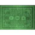 thumbnail image 1 of Ahgly Company Indoor Rectangle Oriental Emerald Green Industrial Area Rugs, 5' x 7', 1 of 4