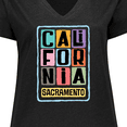 thumbnail image 4 of Inktastic Sacramento California Gifts Women's Plus Size V-Neck T-Shirt, 4 of 5