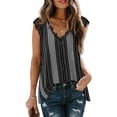 thumbnail image 1 of Mujeres Vest de algodón Cordero casual Tanktop Loose Holiday Citas de vacaciones Vacaciones Basic Ropa básica Trabajo diario Top de verano Inevent AP009841-41, 1 of 6