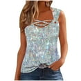 thumbnail image 2 of Débardeurs Femmes, Camisole Unie Sans Manches T-shirt Ample, 2 of 4