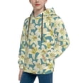 thumbnail image 2 of Disketp Lilies Flowers Youth Hoodie Sweatshirt for Boys Girls Kids Pullover Hooded Classic Casual Essentials Hoodie-X-Large, 2 of 6