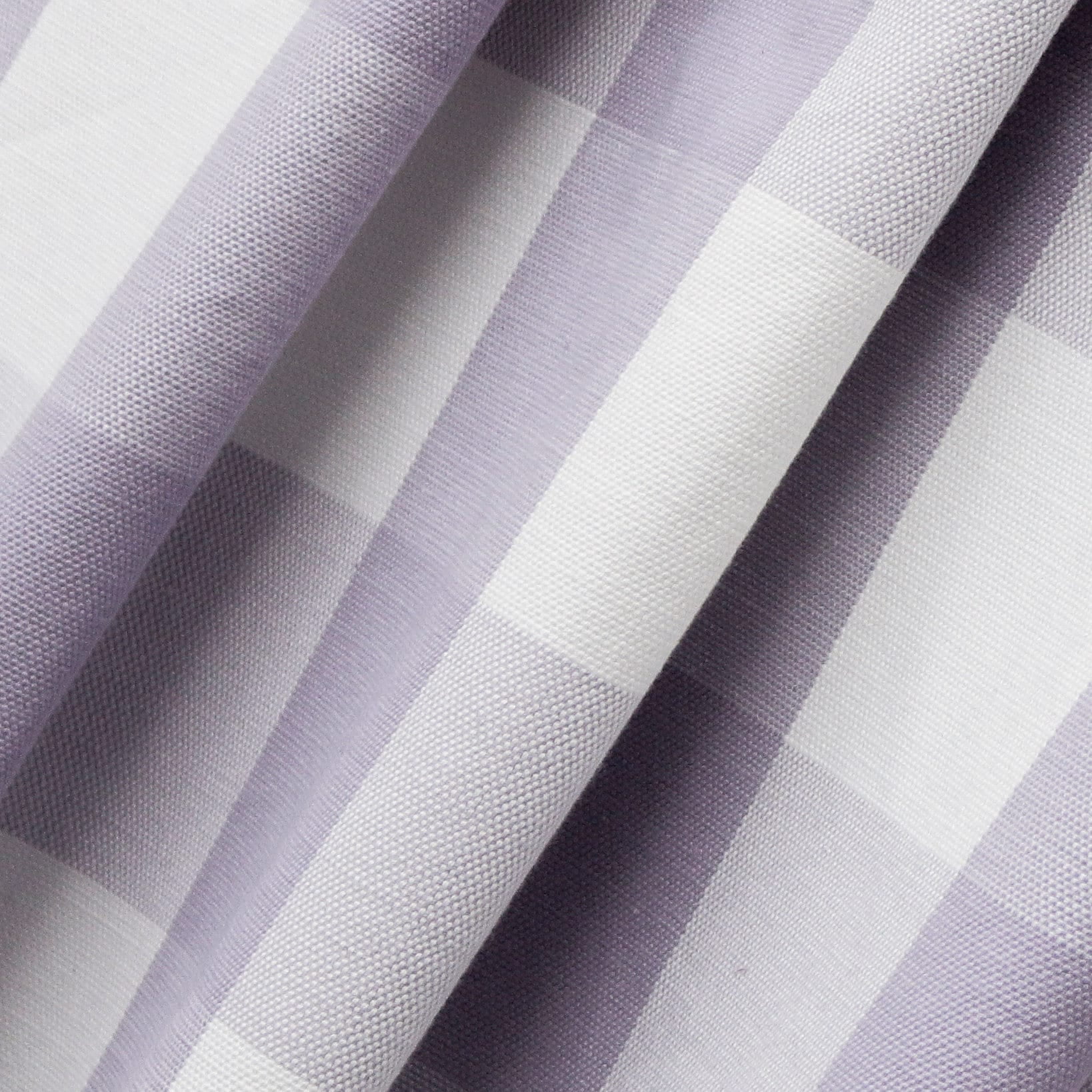 Fabric Mart Direct Light Purple, Ivory Cotton Fabric By The Yard, 55 inches or 140 cm width, 10 Continuous Yards Ivory Cotton Fabric, Gingham Checks, Upholstery Drapery Shower Curtain Wholesale Fabric