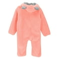 thumbnail image 6 of breaise Newborn Baby Bear Outfit With Fold-Over Mittens and Footies Girls Boys Winter Fleece Clothes Hooded Romper Snowsuit, 6 of 7