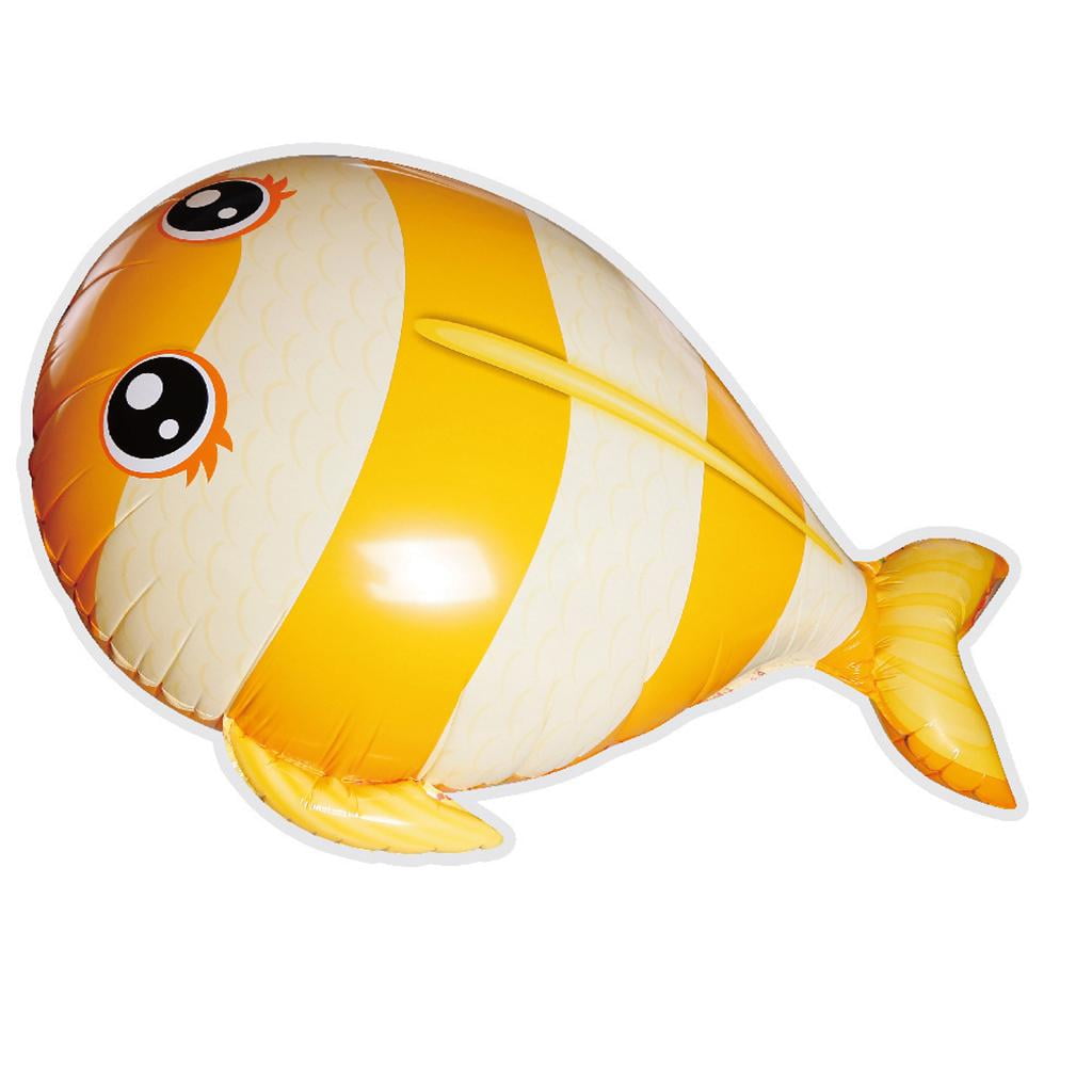 Remote Controlled Inflatable Air Swimming FishParty Toys Kids Gift Blue 