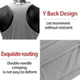 thumbnail image 3 of Ambiloof Men's Workout Mesh Tank Tops Quick Dry Y-Back Tops Muscle Athletic Shirts for Gym Smooth Stretchy fabric, 3 of 5