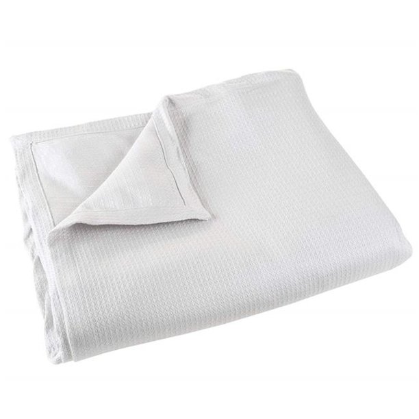 Bedford Home 61A43326 Soft Breathable 100 Percent Cotton Blanket