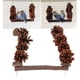 thumbnail image 1 of Soporte Para Columpio Para Loros, Resistente A Las Mordeduras, Perca De Madera, Juguete, Gancho De Metal, Fácil Instalación Para Conure Para Loro, Gris Africano, 1 of 7