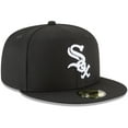 thumbnail image 3 of Men's New Era Black Chicago White Sox 59FIFTY Fitted Hat, 3 of 5
