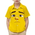 thumbnail image 2 of Piuwrlz 8 Years Boys Short polo Sleeve Teen Funny Graphic Shirts Tops Pocket Pullover T Shirts Yellow Size 8 Years, 2 of 9