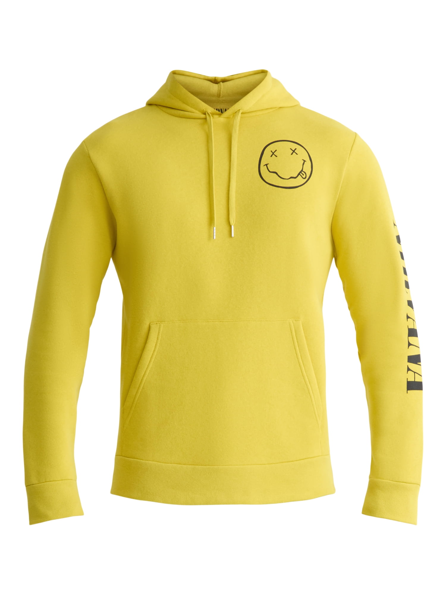 Nirvana Men's & Big Men's Smiley Graphic Pullover Hoodie