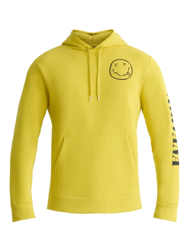 Nirvana Men's & Big Men's Smiley Graphic Pullover Hoodie