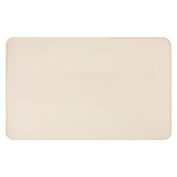 REGALWOVEN Bathroom Rugs Mat, Extra Soft and Absorbent Bath Rugs, Non-Slip Bath Floor Mats, Bath Carpet for Sink, Tub and Shower Beige 16" x 24"