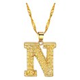 thumbnail image 2 of Fiudx Collar con Colgante de Cadena con 26 Letras y Nombre En Inglés para Mujer, 2 of 4