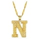 thumbnail image 2 of Collar para mujer, joyería para mujer, joyería de moda para mujer, regalo para mujer, 26 letras en inglés, cadena con nombre, collares colgantes, joyería para mujer, 2 of 4